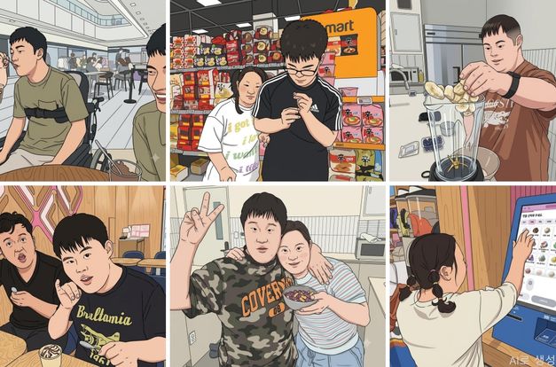 [동화장애인주간이용센터] 아이스크림으로 시원한 여름을 보냈어요!