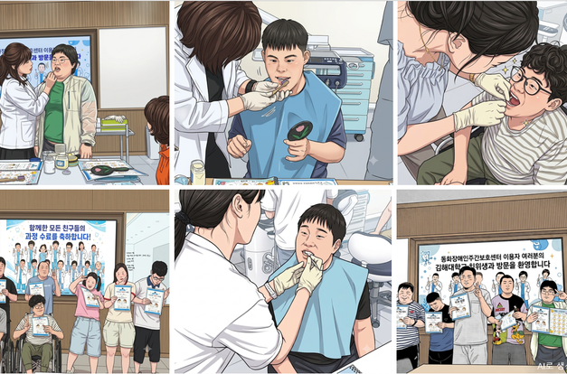 [동화장애인주간이용센터] 구강관리 활동을 수료했어요!